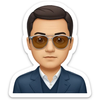 Pedro Sánchez with sunglasses, classic Telegram sticker sticker