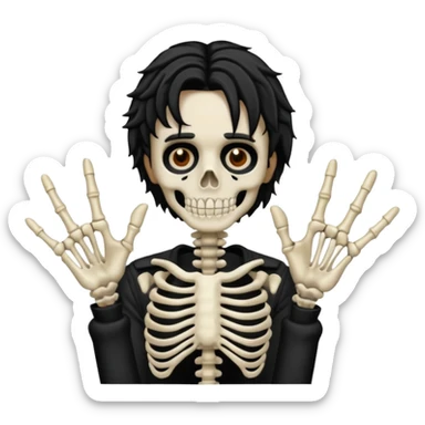 Make a Playboi Carti yvl skeleton hand emoji sticker
