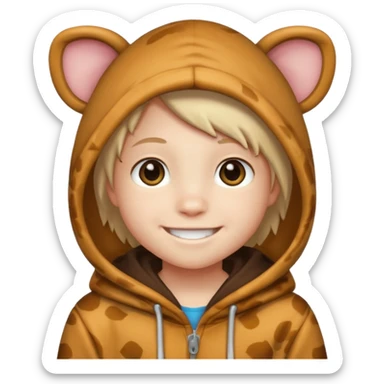 Animal Hoodie Kid sticker