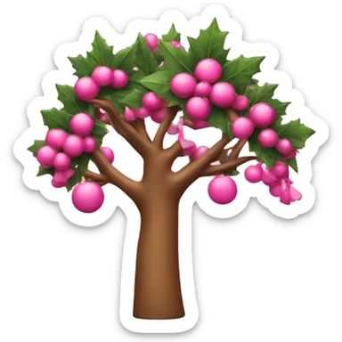 Árbol de navidad rosado  sticker