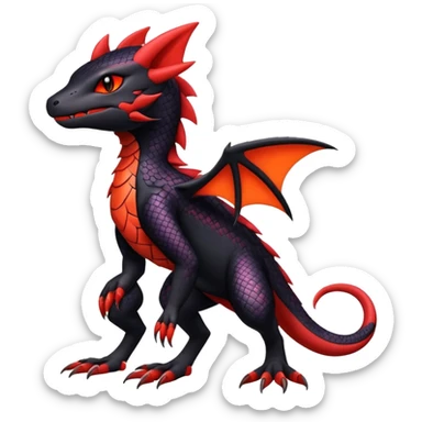 Salandit-Noibat-Litten-Hybrid (Full body) sticker