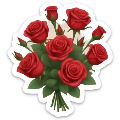 Bouquet of roses sticker