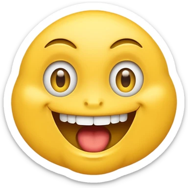 The 😬 mouth with the 😁 eyes please sticker