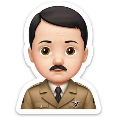 Hitler babyface sticker