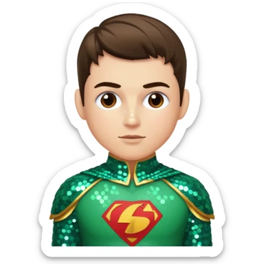 Robin from DC with Sequin Outfit sticker