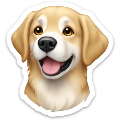 Golden retriever Labrador and husky mix sticker