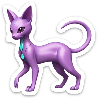 Mewtwo-Purrloin-Genesect-Deoxys-Espeon-alien-hybrid-fusion sticker