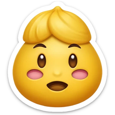 Emoji mordiéndose el dedo con mirada coqueta  sticker