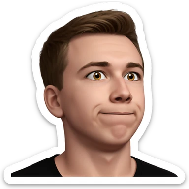 funny solo boy in black sticker