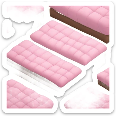 Pink mattress store  sticker