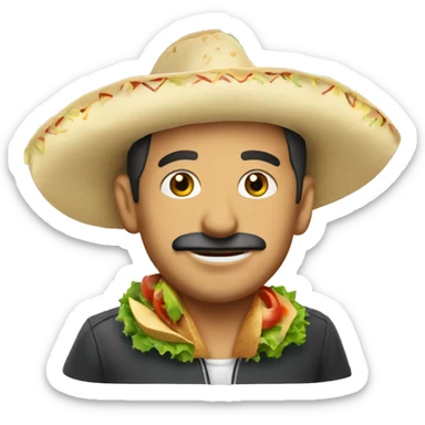 tacos français 2 viandes sticker