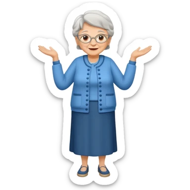 Make a grandma but with a full body sticker
