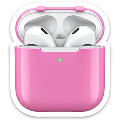 Air pods в розовом чехле sticker