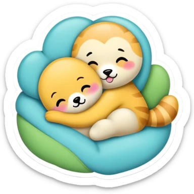 Sticker that says “I want cuddles” sticker