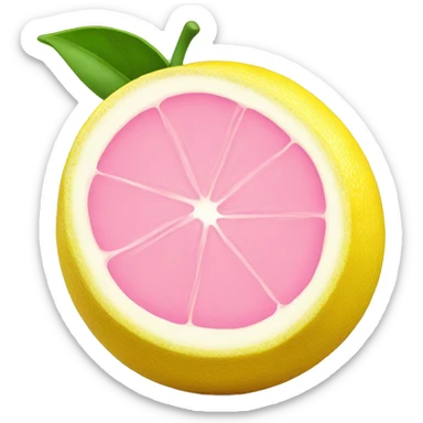 Pretty pink lemon sticker