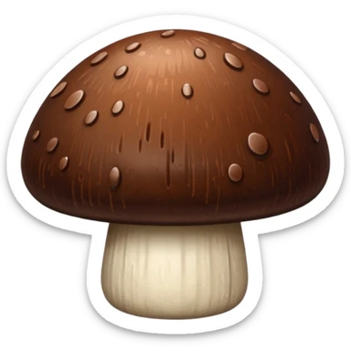 Chocolate Mushroom Shape sticker