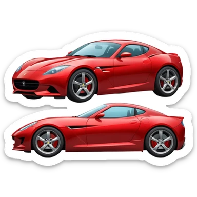 sports car emoji facing right sticker