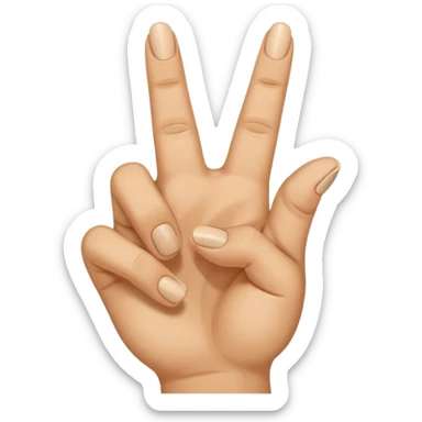 Its a meme in indai that is a hand gesture which middle finger is faced front and all finger is faced upward sticker