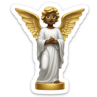 Angel statue sticker
