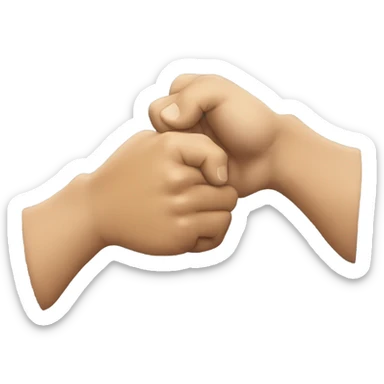 Fist bump sticker