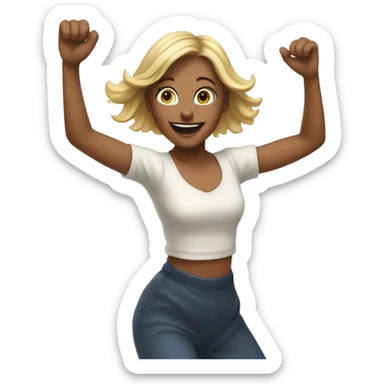 Kirsten dancing  sticker