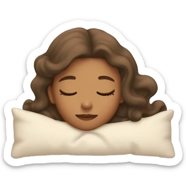 Girl sleeping sticker