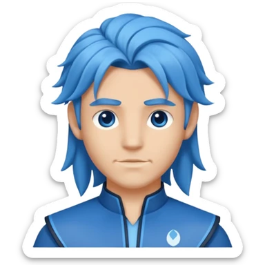 crea un avatar come personaggio AZUL sticker