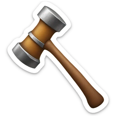 Whinnie the Pooh with a hammer sticker