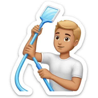 cleaning windows wather dude sticker