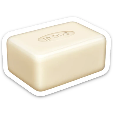 white soap sticker