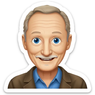 Robert Englund with blue eyes sticker