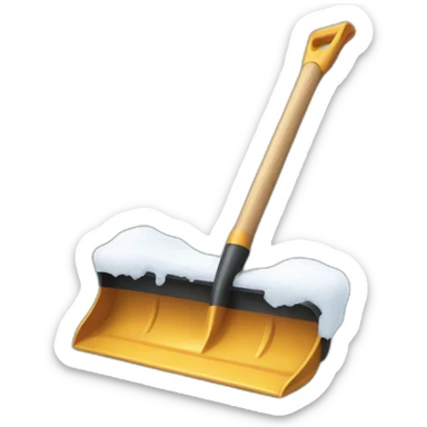 snow shovel sticker