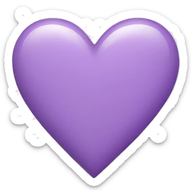 Light Purple Heart  sticker