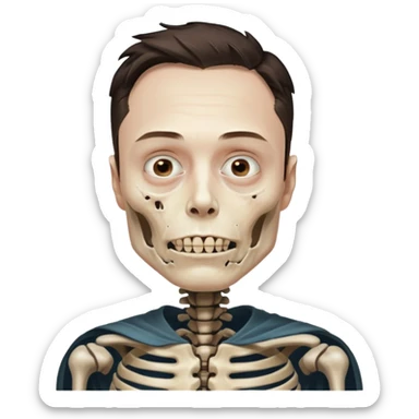 elon musks rotting corpse sticker