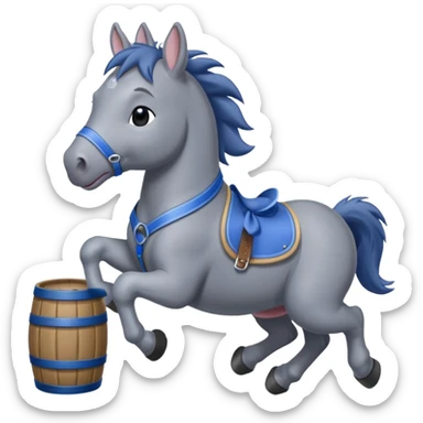 Eeyore barrel racing sticker