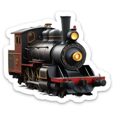 Steam-engine sticker