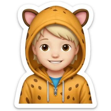 Animal Hoodie Kid sticker