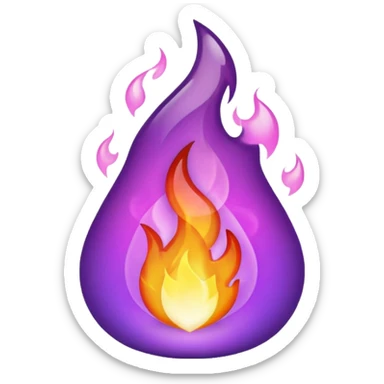 Only Purple Fire sticker