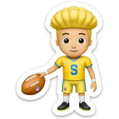 Make a yellow football jersey say Elijah and make there a SpongeBob badge sticker
