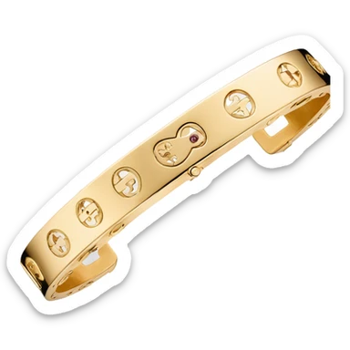 cartier love bracelet gold sticker