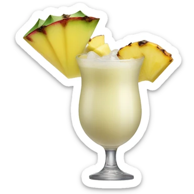 Pina Colada cocktail  sticker
