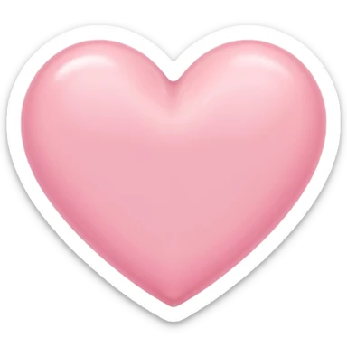 Pink pastel heart sticker