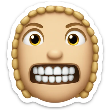 Beans  face teeth sticker