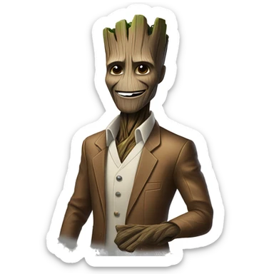 groot telemarketer sticker
