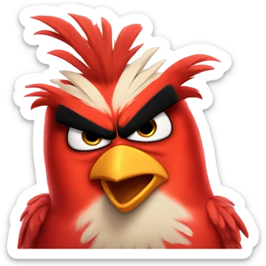 Angry bird red sticker