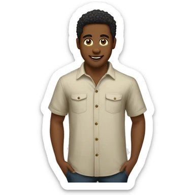 menino criança olhos castanhos cabelo loiro pele bege claro camisa manga longa preta sticker