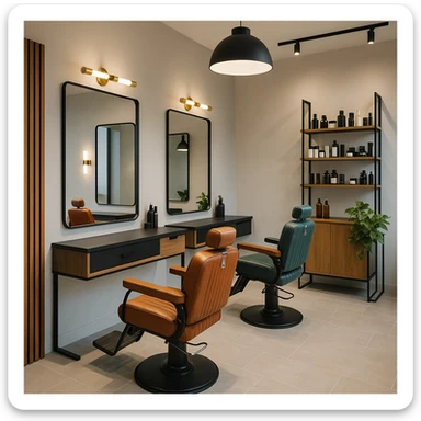 sartarosh xonani zamonaviy roq bulsin sticker