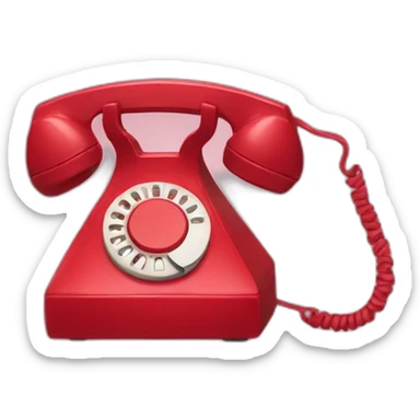 red phone sticker