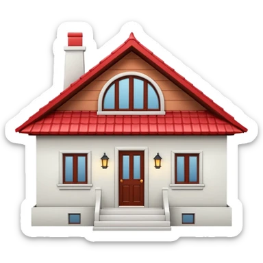 a bungalow house sticker