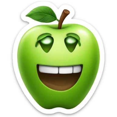 Rizz Apple sticker